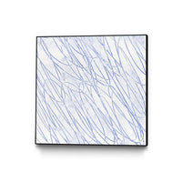 Œuvre d'art murale sur toile encadrée noire « Hula Ii » 20 x 20