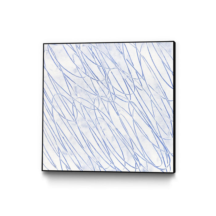 Œuvre d'art murale sur toile encadrée noire « Hula Ii » 20 x 20