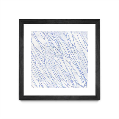 "Hula Ii" Matted and Framed Black 30x30 Wall Art