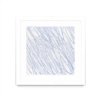Œuvre d’art murale encadrée blanche et mate « Hula Ii » 30 x 30