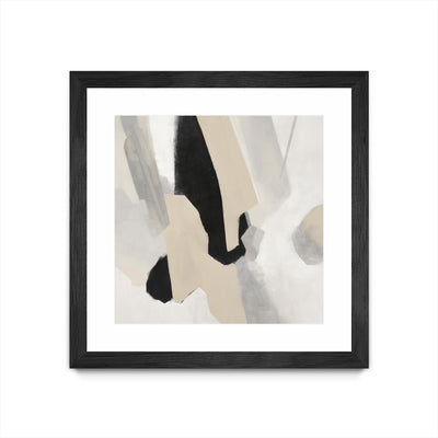 "Dynamic Concourse Ii" Matted and Framed Black 36x36 Wall Art
