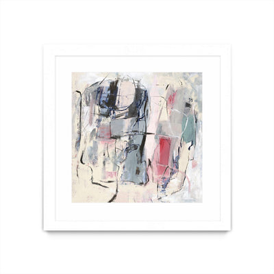 "Palpitation Monitor" Matted and Framed White 30x30 Wall Art