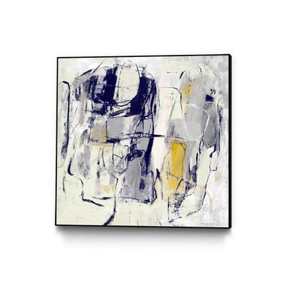 "Dream Wrestling" Canvas Framed Black 20x20 Wall Art