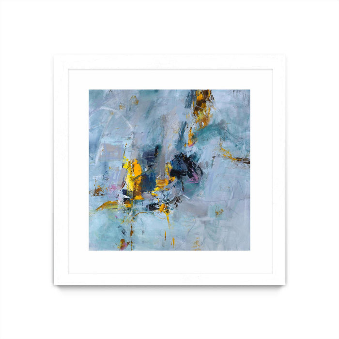 Œuvre d’art murale encadrée blanche et mate « Prize Of The Day » 30 x 30