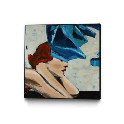 "On The Rocks" Canvas Framed Black 20x20 Wall Art