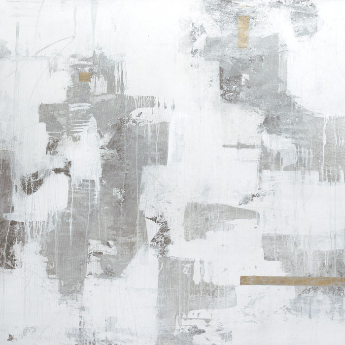 Œuvre d’art murale Giant Art « Haloed In Metallic Ii » 54 x 54