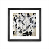 "Talking Out Of Both Sides" Matted and Framed Black 36x36 Wall Art