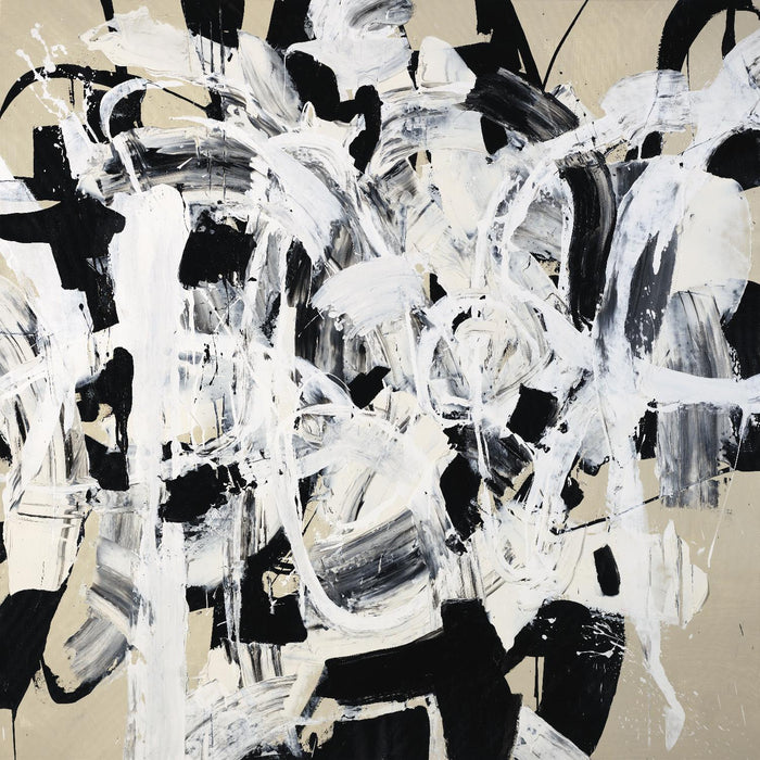 Œuvre d’art murale Giant Art « Talking Out Of Both Sides » 72 x 72