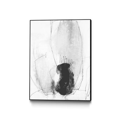 "Looking Lens I" Canvas Framed Black 18x24 Wall Art