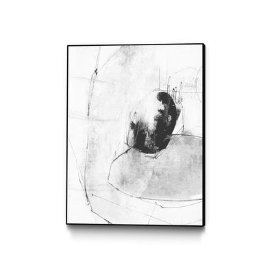 "Looking Lens Ii" Canvas Framed Black 18x24 Wall Art
