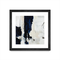 Œuvre d’art murale encadrée noire et mate « Underground Mechanics » 30 x 30