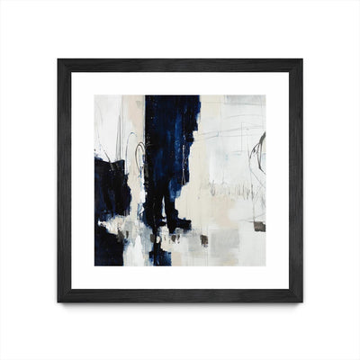 "Underground Mechanics" Matted and Framed Black 36x36 Wall Art