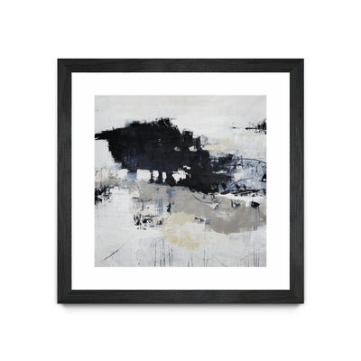 "Big Bonanza" Matted and Framed Black 30x30 Wall Art