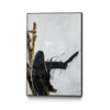 Œuvre d'art murale sur toile encadrée noire « Lever Down » 24 x 36