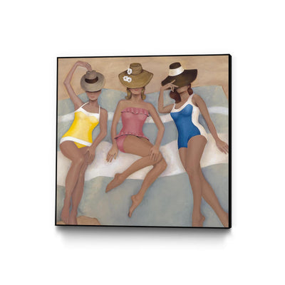 "The Orange County Club.tif" Canvas Framed Black 20x20 Wall Art