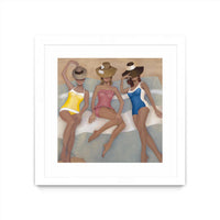 Œuvre d’art murale encadrée blanche et mate « The Orange County Club.tif » 30 x 30