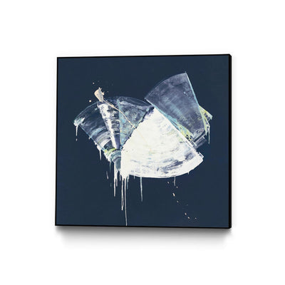 "Bells In Motion" Canvas Framed Black 20x20 Wall Art
