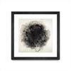 Œuvre d’art murale encadrée noire et mate « Positives And Negatives I » 36 x 36