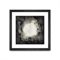 Œuvre d’art murale encadrée noire et mate « Positives And Negatives Ii » 30 x 30