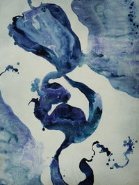Œuvre d’art murale Giant Art « Inky Waters Iii » 72 x 54