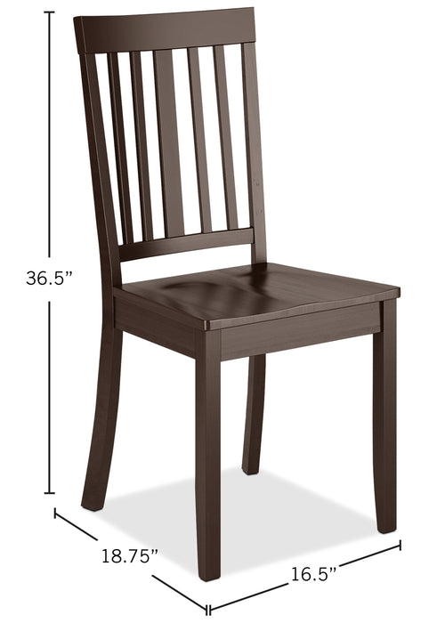 Chaise de salle à manger Atwood - siège moulé