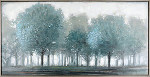 Arbres bleu sarcelle - 31,5 po x 61,5 po