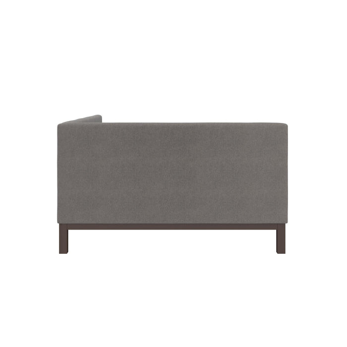 Lit de repos double rembourré Doris de Atwater Living Dorel Home - gris