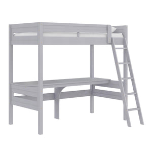 Lit mezzanine Mountain View de Dorel Living avec bureau - gris