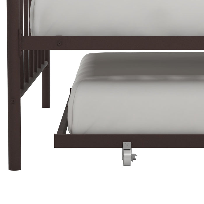Ensemble grand lit de repos et lit gigogne double Maisie de Atwater Living Dorel Home - bronze