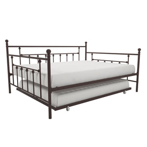 Ensemble grand lit de repos et lit gigogne double Maisie de Atwater Living Dorel Home - bronze