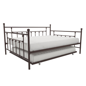 Ensemble grand lit de repos et lit gigogne double Maisie de Atwater Living - bronze