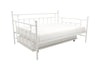 Lit de repos double et lit gigogne simple Maisie de Atwater Living - blanc