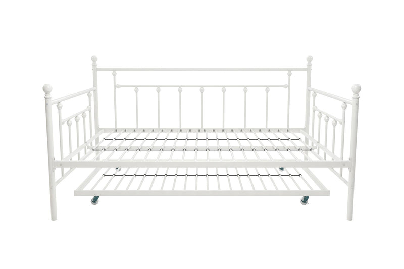 Lit de repos double et lit gigogne simple Maisie de Atwater Living - blanc