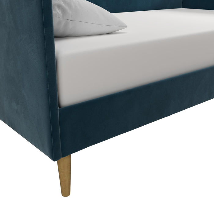 Lit de repos simple du milieu du 20e siècle Francise de Atwater Living - bleu