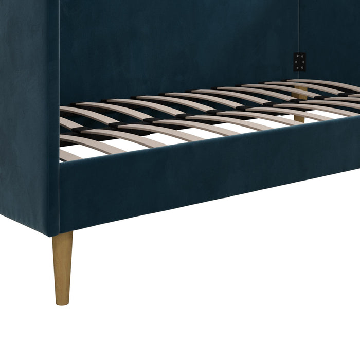 Lit de repos simple du milieu du 20e siècle Francise de Atwater Living - bleu