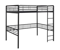  Lit double mezzanine Bodhi de Atwater Living en métal pour jeunes - noir 