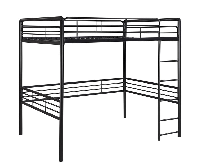 Lit double mezzanine Bodhi de Atwater Living en métal pour jeunes - noir