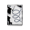 "Swirl " Canvas Framed Black 18x24 Wall Art