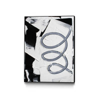 Œuvre d'art murale sur toile encadrée noire « Swirl » 18 x 24