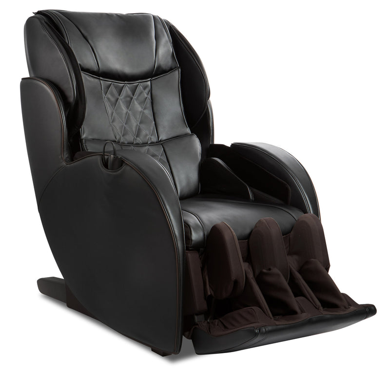 Panasonic High-Quality Synthetic Leather Urban Elite Dual Zone Heated Massage Chair - Black