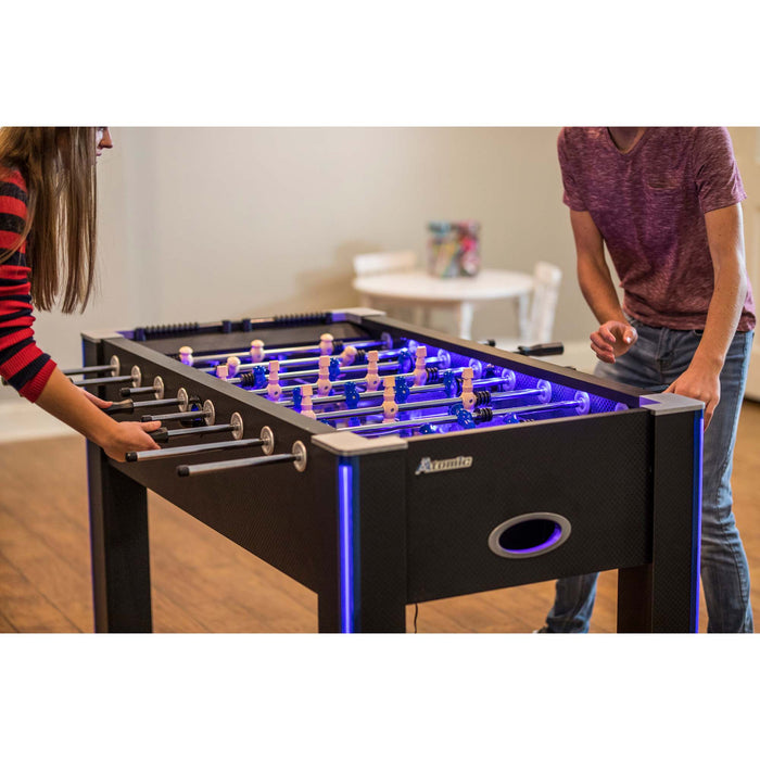 Table de soccer illuminée à DEL ATOMIC Azure
