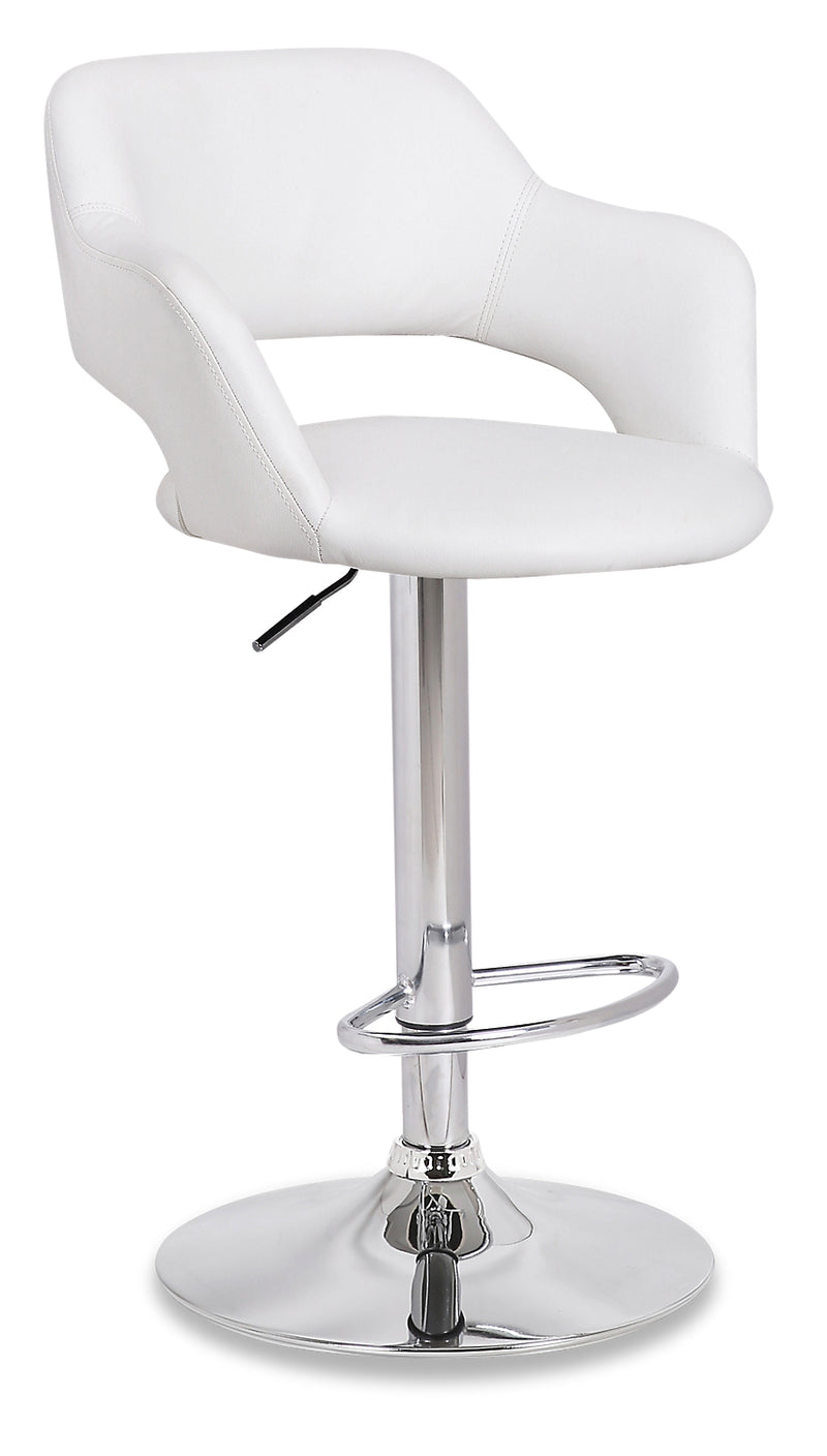Finn Bar Stool - White - {Modern} style Bar Stool in White {Metal}