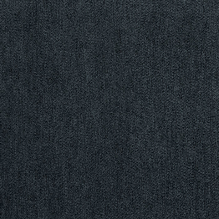 Causeuse Fiona de 58 po fabriquée au Canada en tissu de chenille avec accoudoirs rectilignes - bleu marine