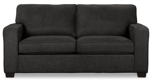 Sofa-lit simple Fiona en chenille - gris