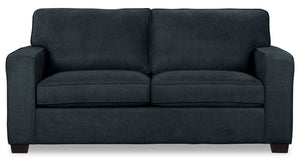 Sofa-lit simple Fiona en chenille – bleu marine