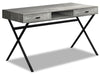 Bureau Flynn à l'apparence de bois recyclé - gris