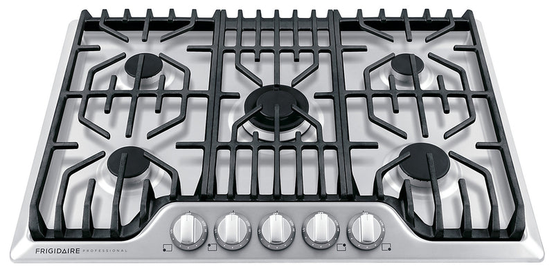 Surface de cuisson à gaz Frigidaire Professional de 30 po à 5 éléments - acier inoxydable - FPGC3077RS