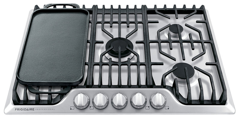 Surface de cuisson à gaz Frigidaire Professional de 30 po à 5 éléments - acier inoxydable - FPGC3077RS