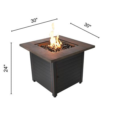 Foyer-table à gaz propane Spencer de Endless Summer de 30 po