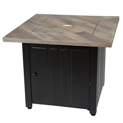 Foyer-table carrée à gaz Harper de Endless Summer de 30 po